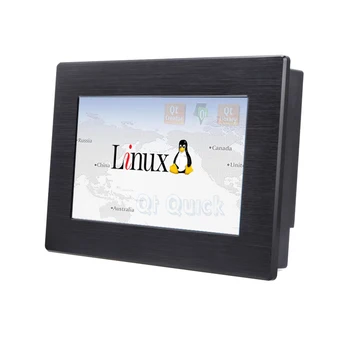 800x480 קיבולי או מסך מגע resistive ethernet 7 אינטש מערכת Linux lcd hmi עבור אוטומציה ביתית
