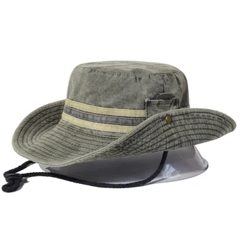דייג הליכה כובע השמש גברים נשים הכובע כובע רחב שוליים דלי הכובע חיצוני ספארי קיץ כובע כותנה דלי הכובע