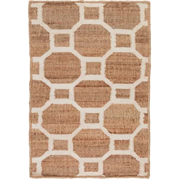 אזור יוטה ו ויסקוזה יד שטיח חום טבעי ארוגים תוססת צביעת השטיח בסלון קישוט שטיחים בחדר השינה