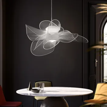 נורדי תאורה מודרניים, פשוטים וחמים רומנטי אמנות מסעדה חנות בגדי השינה ילדה תוספות רוח באינטרנט סלבריטאים נברשת