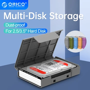 ORICO SSD מ. 2. להגן על התיק מקרה קשה בקופסא עם התווית על 2.5/3.5 אינץ ' כונן קשיח דיסק SSD דיסק קשיח מקרה עמיד למים תיבת אחסון(PHP25)