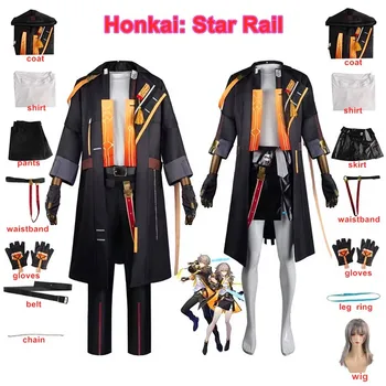 משחק Honkai כוכב רכבת תחפושת נשים ליל כל הקדושים להתלבש חליפת הגיבור החלוץ Cosplay מסיבת מדים