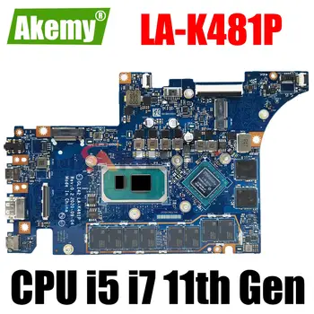 לה-K481P עבור Lenovo Ideapad 5 Pro-14ITL6 מחשב נייד לוח אם 5B21B89991 עם i5-1155 i7-1165 CPU 16G RAM MX450 GPU 100% נבדק