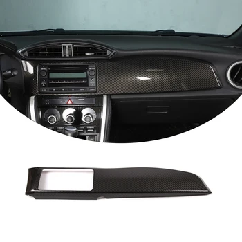 ABS סיבי פחמן הפנים המכונית המחוונים לוח כיסוי קישוט לקצץ מדבקות עבור טויוטה 86 סובארו BRZ 2012-2020 אביזרי רכב