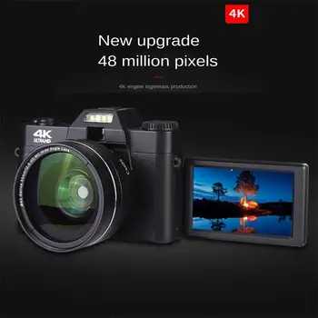 מיני מצלמה דיגיטלית 48mp 4k Vlogging מצלמת וידאו תואם ל-Youtube 30fps Wifi 16x זום מצלמות וידאו