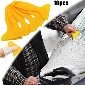 10pcs פלסטיק מגרד רכב אוטומטי ניקוי כלי הרכב חלון ויניל מדבקה מגב המוליך כלי רכב לשטוף תחזוקה