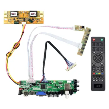 HD MI VGA, AV, USB טרקטורונים DTV LCD לוח עבודה עבור 19inch 1440x900 4 CCF 30Pin LVDS LCD: LTM190M2 HT190WGL-600 M190MWW3-R0 M190PW01 V0