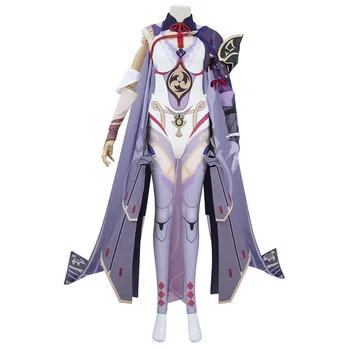 Genshin השפעה Raiden שוגון בעל Cosplay תלבושות תחפושת ליל כל הקדושים חליפה