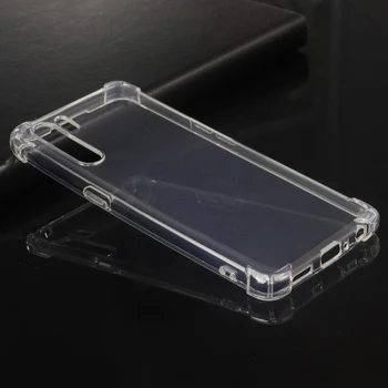 עבור Oppo A91 Shockproof HD שקוף סיליקון TPU רך הטלפון חזרה Case כיסוי Coque Funda