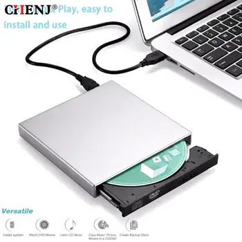 DVD ROM חיצוני כונן אופטי USB 2.0 CD/DVD-ROM, CD-RW שחקן צורב סלים הקורא רשמקול נייד מחשב נייד מחשב נייד