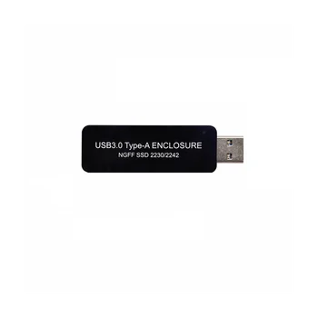 USB3.0 סוג-A ל-SSD המתחם התיק ללא כבלים NGFF B-Key SATA פרוטוקול 2230 או 2242 M. 2 SSD,
