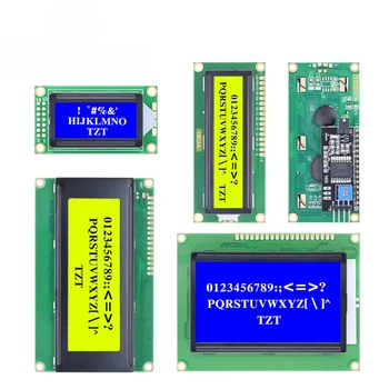 LCD מודול כחול מסך ירוק עבור Arduino 0802 1602 2004 12864 LCD אופי UNO R3 Mega2560 להציג PCF8574T IIC ממשק I2C