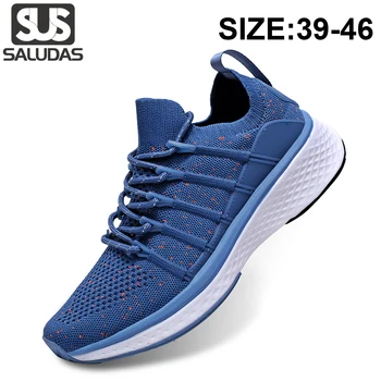 SALUDAS נעלי ריצה גברים קיץ גברים נעלי ספורט קל משקל ריפוד אדרה טכנולוגיה חיצונית שביל ריצת נעלי ספורט גברים