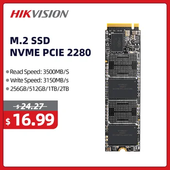 Hikvision SSD NVME m2 1TB 128GB 256GB 512GB Internal Solid State Drive M. 2 SSD sata PCIE 2280 דיסק קשיח HDD על המחשב הנייד בשולחן העבודה