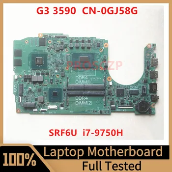 CN-0GJ58G 0GJ58G GJ58G עבור DELL G3 3590 מחשב נייד לוח אם 18839-1 עם SRF6U I7-9750H CPU GTX1050 100% מלא נבדק עובד טוב
