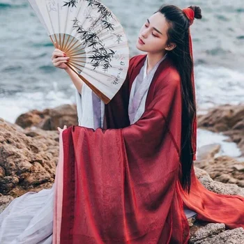 Hanfu השמלה נשים סינית מסורתית Hanfu להגדיר נקבה Cosplay תלבושות קיץ Hanfu אדום עבור נשים