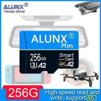 ALUNX 100% אמיתי TF מיקרו SD 256G U3 128GB 64GB 32GB כרטיס זיכרון פלאש מסוג 10 תמיכה טלפונים ניידים 