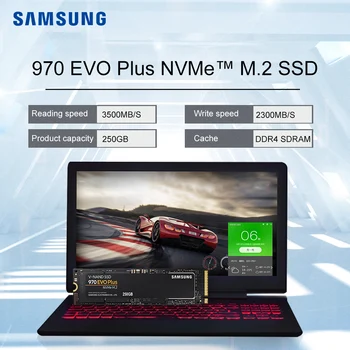 סמסונג 970 EVO בנוסף 250GB 500GB 1TB 2TB 970 PRO 512GB 1TB SSD NVMe Internal Solid State Drive הדיסק הקשיח HDD עבור שולחן העבודה במחשב הנייד