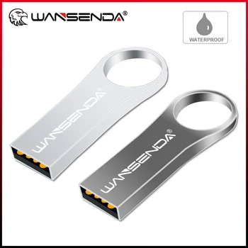 WANSENDA כונן הבזק מסוג USB כונן עט 8GB 16GB 32GB אמיתי קיבולת USB 2.0 64GB Pendrive 128GB Flash Memory Stick