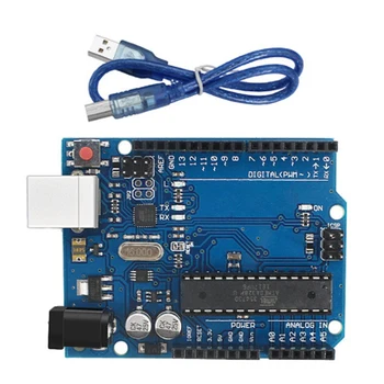 חם עבור Arduino UNO פיתוח המנהלים R3 פיתוח המנהלים Atmega328p מיקרו פיתוח המנהלים עם כבל USB