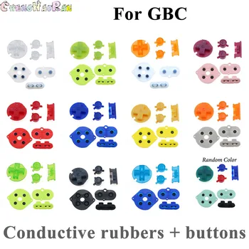 18colors 1x על GBC גומי סיליקון מוליך כפתור פלסטיק צבעוניים ד רפידות בי כוח על כפתורים מתחשבות על צבע גיים בוי