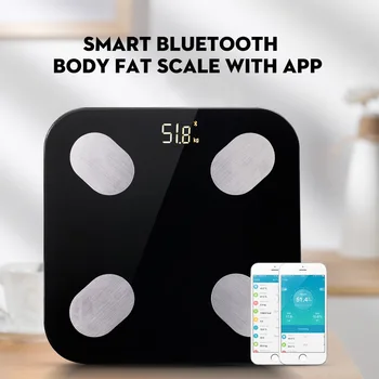 Smart Wifi מידה Bodyfat אמצעי אלקטרוני LED דיגיטלי תצוגת משקל מאזניים אמבטיה מים למדוד Wifi סולמות מדידה