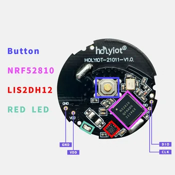 NRF52810 חשמל נמוכה מודול אלחוטי בעלות נמוכה קרבה Bluetooth שיווק ibeacon 3 ציר חיישן תאוצה זוג משואה